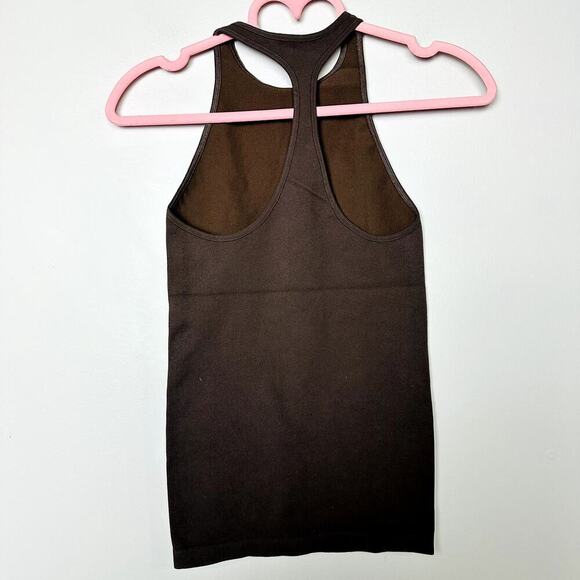 Free People Movement Ribbed Racerback Tank Vintage Brown Size XS/S - Picture 4 of 6